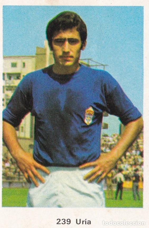 Football Stickers: CROMO 239 URIA, REAL OVIEDO, LIGA 1972-1973 ED, RRUIZ ROMERO SIN PEGAR