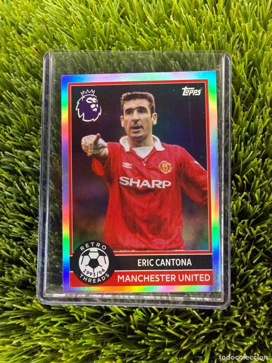 Cromos de f&uacute;tbol: N&ordm; 384 Eric Cantona Retro Threads Manchester United Topps Premier League 25 26