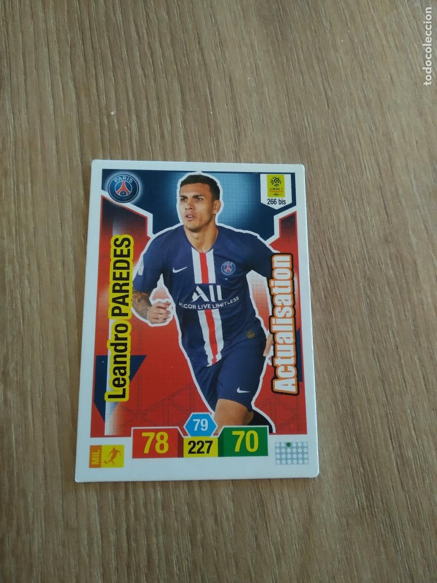 Fu&szlig;ball-Sticker: 266 BIS PAREDES PARIS SAINT GERMAIN CROMO FUTBOL PANINI LIGUE 1 19-20 FRANCIA ADRENALYN 2019-2020
