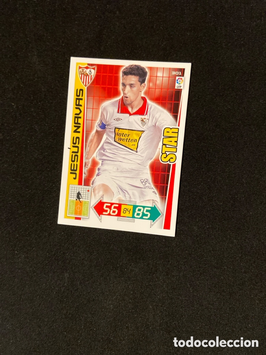 Cromos de f&uacute;tbol: JESUS NAVAS 301 (SEVILLA) 2012-2013 12 13 ADRENALYN PANINI CROMO CARTA A-2