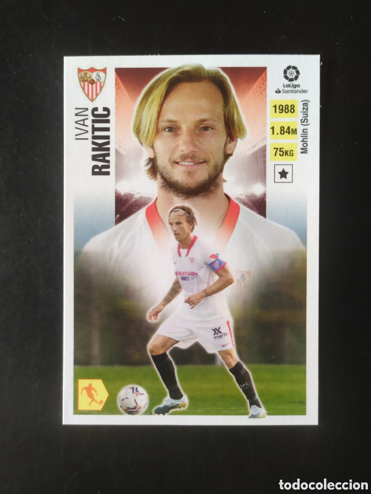 Cartes &agrave; collectionner de Football: Liga este 2020 2021 20 21 panini Rakitic fichaje top 3 n&deg; 72 Sevilla