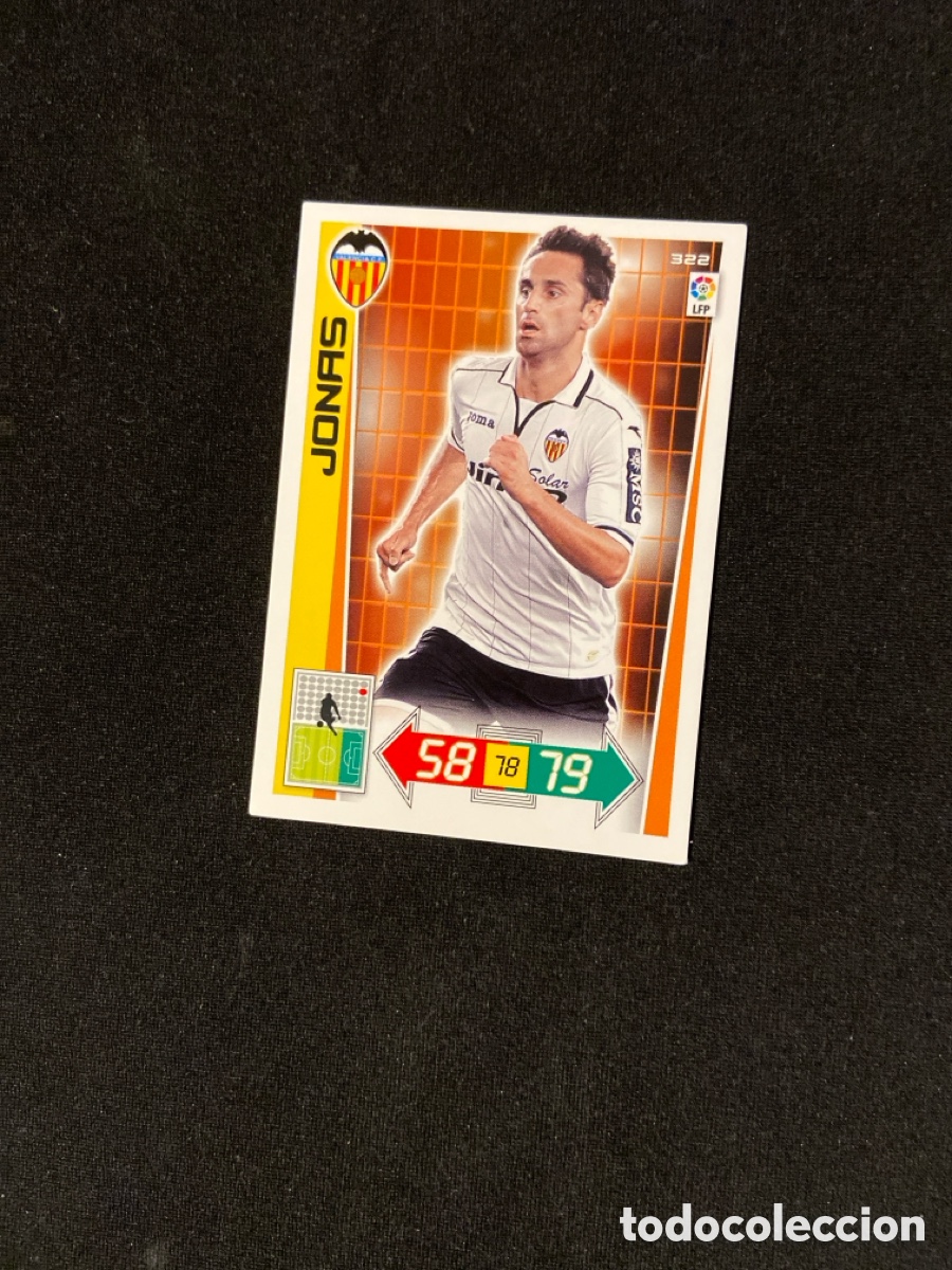 Cartes &agrave; collectionner de Football: JONAS 322 (VALENCIA) 2012-2013 12 13 ADRENALYN PANINI CROMO CARTA A-2
