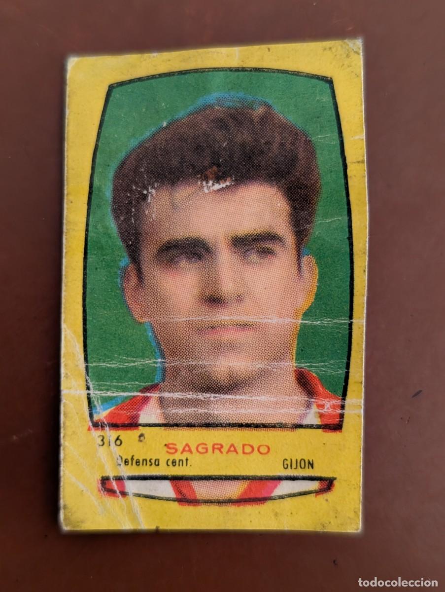 Cromos de F&uacute;tbol: RARO CROMO CAS NUEVO CARD SAGRADO REAL GIJON CAMPEONES 1954 1955 54/55 BRUGUERA SPORTING ASTURIAS