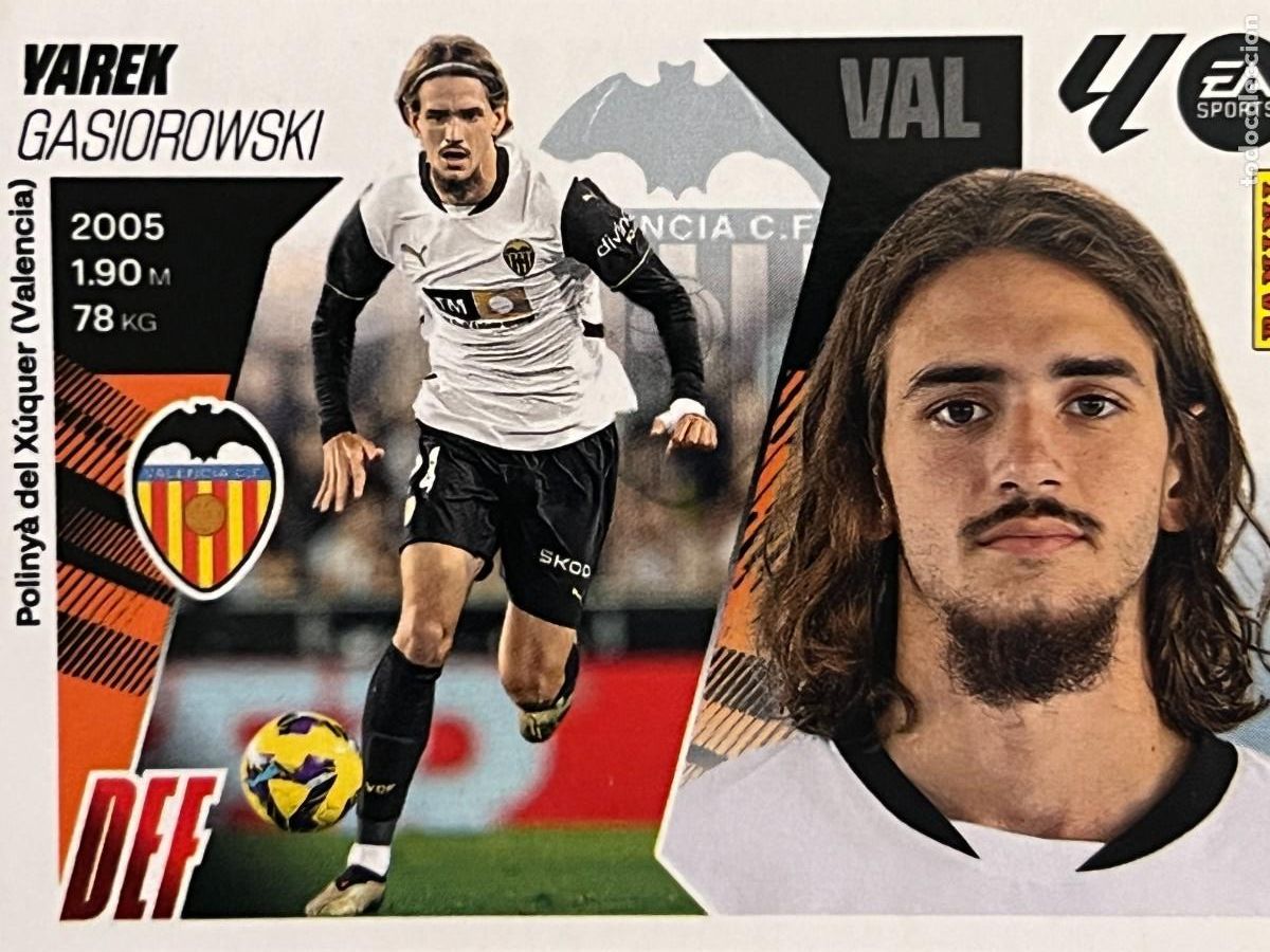 Fu&szlig;ball-Sticker: N&ordm; 9A YAREK VALENCIA ESTE 25 26 2025 2026