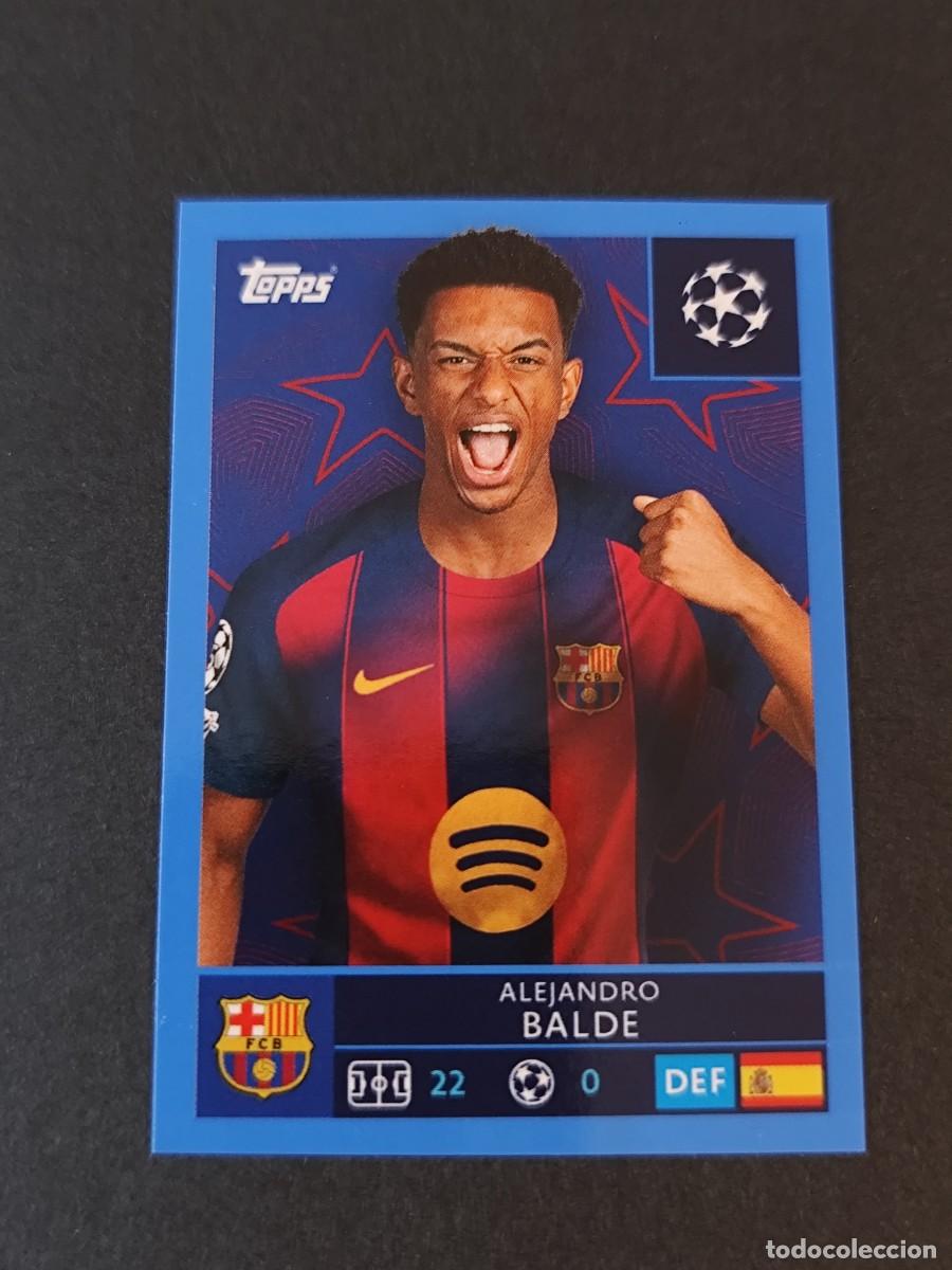 Cromos de Futebol: 186 BALDE BARCELONA BAR&Ccedil;A PARALELA AZUL BLUE STICKER CHAMPIONS LEAGUE 2025 2026 25 26 TOPPS