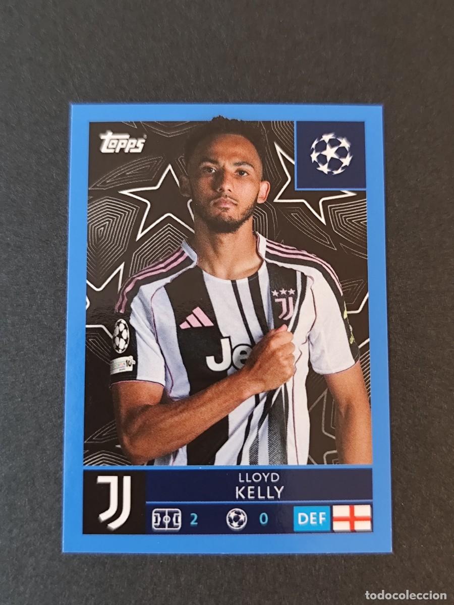 Cartes &agrave; collectionner de Football: 243 LLOID KELLY JUVENTUS PARALELA AZUL BLUE STICKER CHAMPIONS LEAGUE 2025 2026 25 26 TOPPS