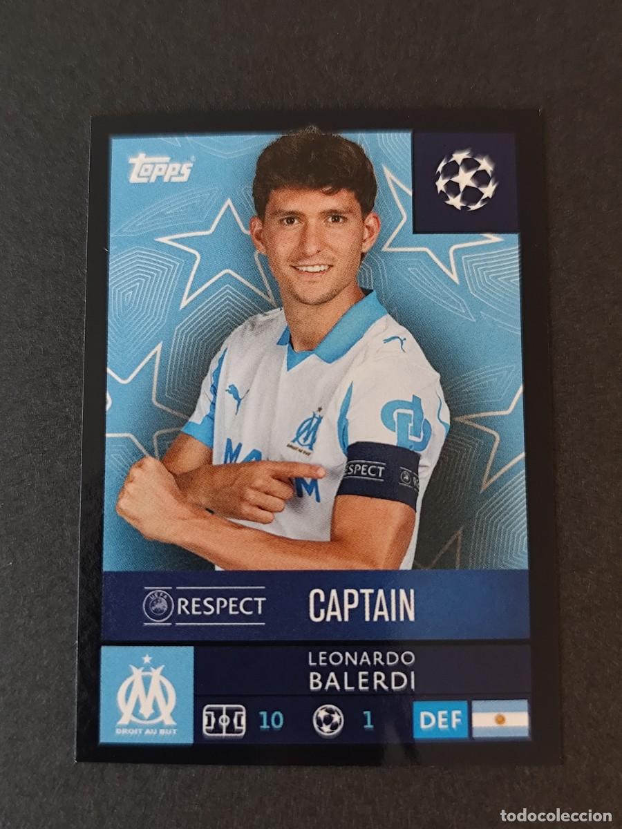 Cromos de Futebol: 341 BALERDI OLYMPIQUE MARSEILLE PARALELA NEGRO BLACK STICKER CHAMPIONS LEAGUE 2025 2026 25 26 TOPPS