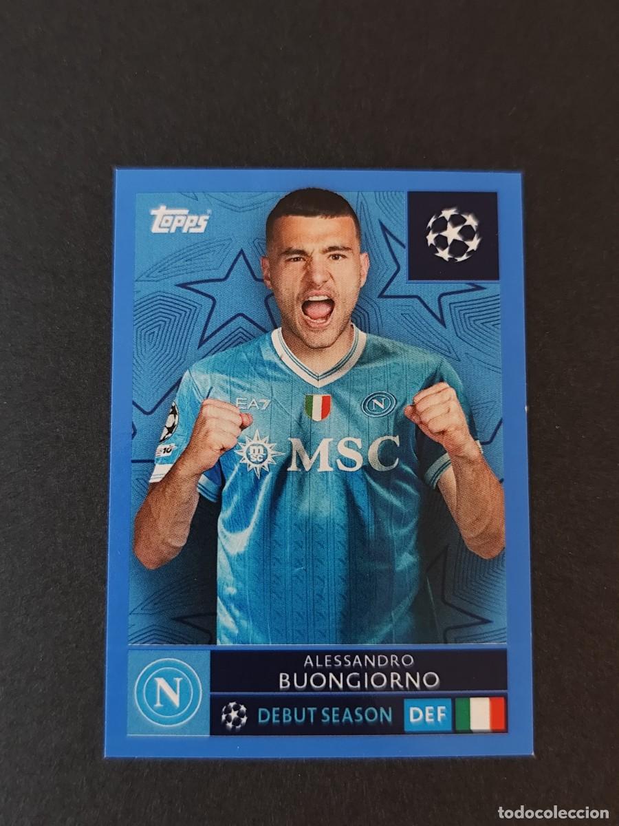Cromos de Futebol: 429 BUONGIORNO N&Aacute;POLES NAPOLI PARALELA AZUL BLUE STICKER CHAMPIONS LEAGUE 2025 2026 25 26 TOPPS