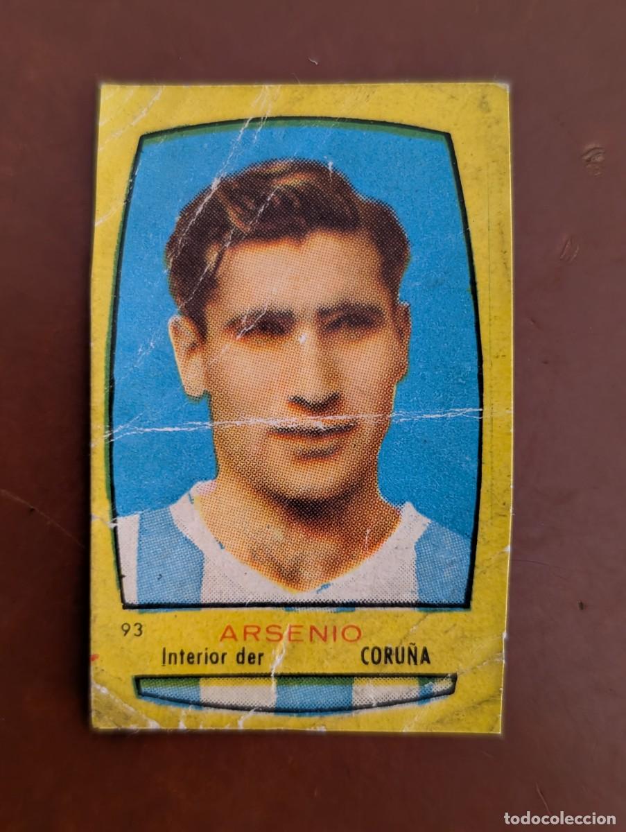 Cromos de F&uacute;tbol: RARO CROMO VERY RARE CARD ARSENIO RCD CORU&Ntilde;A CAMPEONES 1954 1955 54/55 BRUGUERA FUTBOL GALICIA