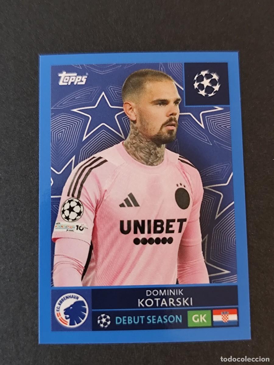 Figurine di Calcio: 494 KOTARSKI COPENHAGUE COPENHAGEN PARALELA AZUL BLUE STICKER CHAMPIONS LEAGUE 2025 2026 25 26 TOPPS