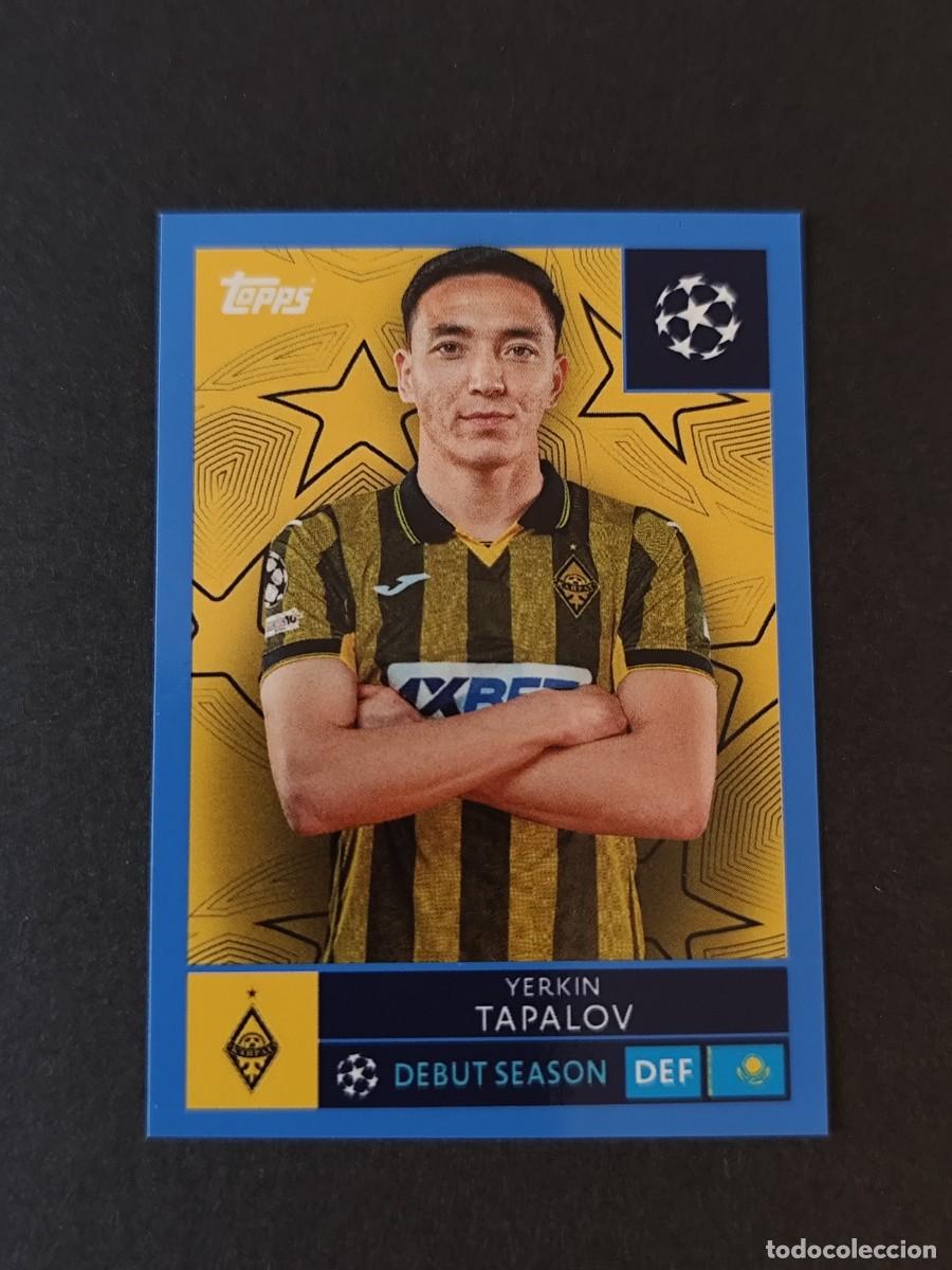 Cartes &agrave; collectionner de Football: 508 YERKIN TAPALOV KAIRAT ALMATY PARALELA AZUL BLUE STICKER CHAMPIONS LEAGUE 2025 2026 25 26 TOPPS