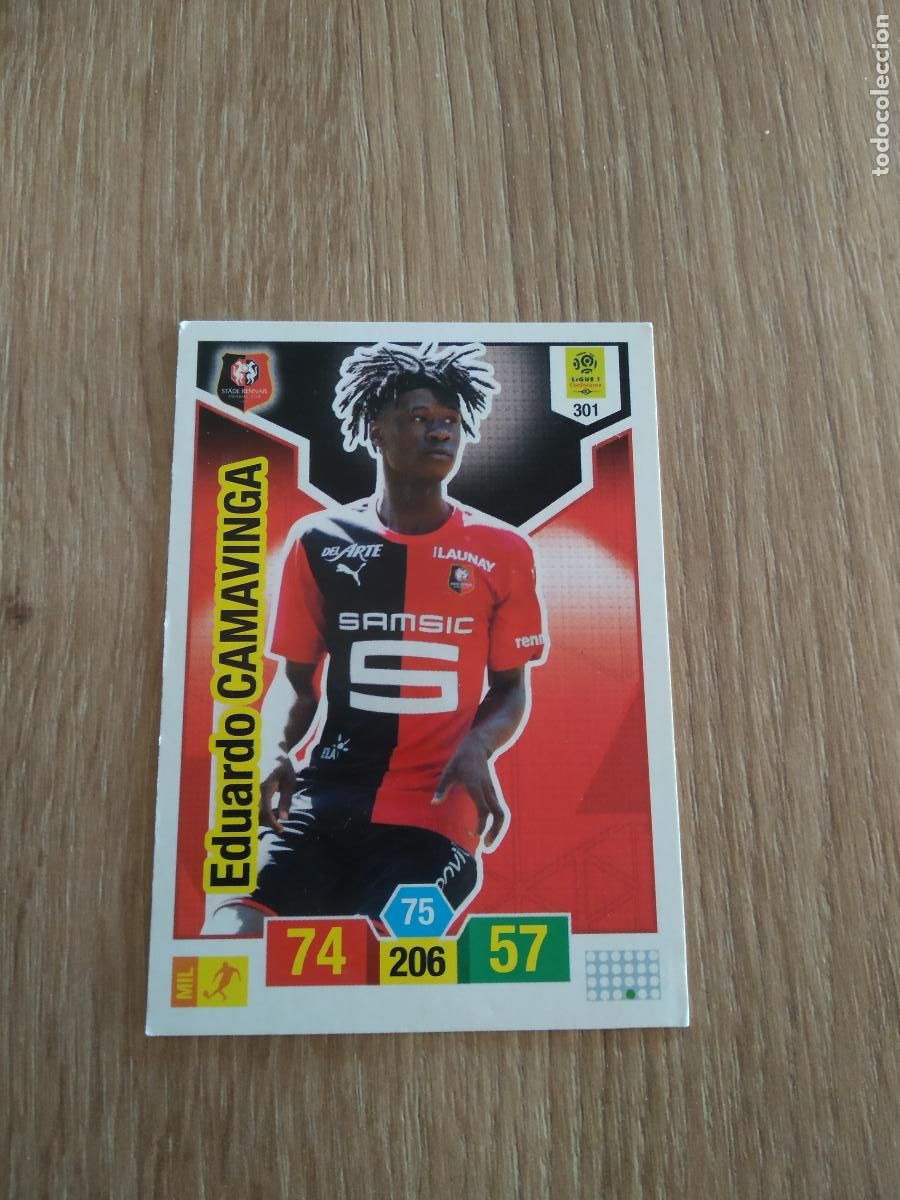 Cromos de Futebol: 301 CAMAVINGA ROOKIE STADE RENNAIS CROMO FUTBOL PANINI LIGUE 1 19-20 FRANCIA ADRENALYN 2019-2020