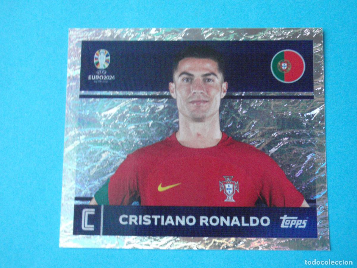 Cromos de F&uacute;tbol: Cromo futbol POR 2 CRISTIANO RONALDO Portugal CAPTAIN UEFA EURO 2024 TOPPS. Sticker NUNCA PEGADO. 24