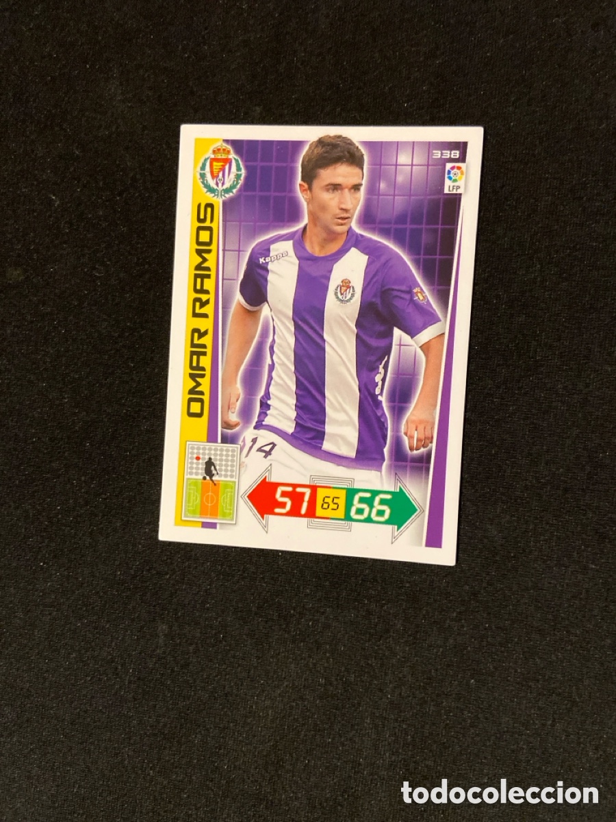 Fu&szlig;ball-Sticker: OMAR RAMOS 338 (VALLADOLID) 2012-2013 12 13 ADRENALYN PANINI CROMO CARTA A-2