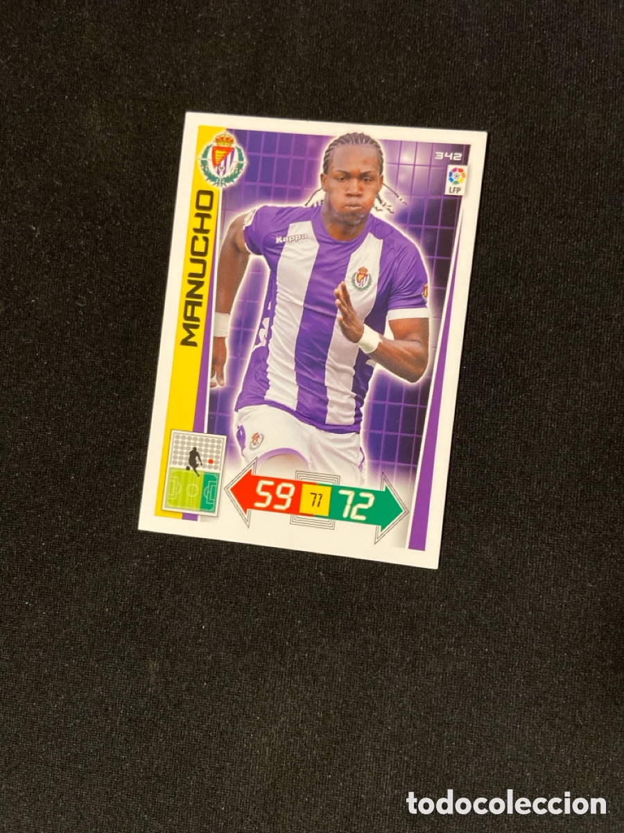 Fu&szlig;ball-Sticker: MANUCHO 342 (VALLADOLID) 2012-2013 12 13 ADRENALYN PANINI CROMO CARTA A-2