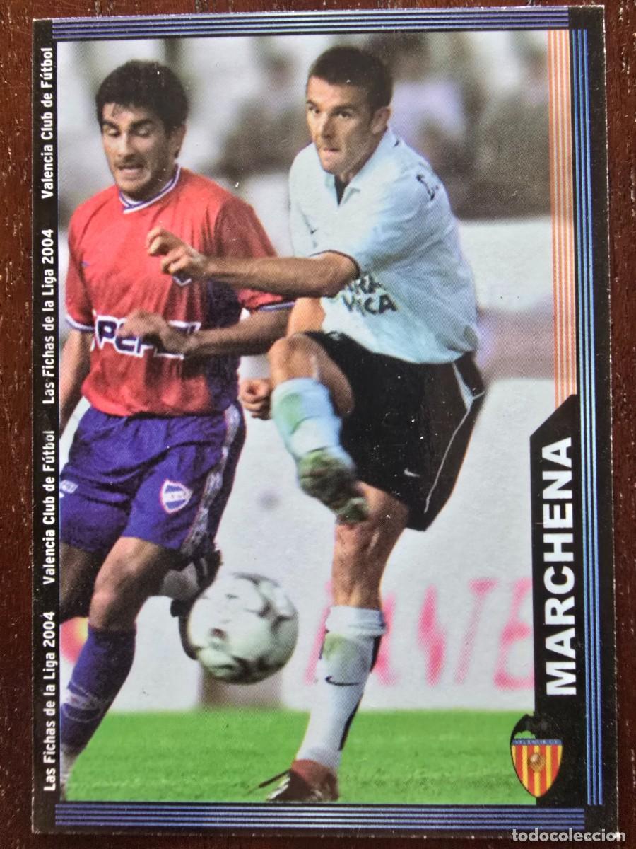 Figurine di Calcio: Cromo Futbol.Fichas Liga 2004.Marchena Valencia.Mundicromo