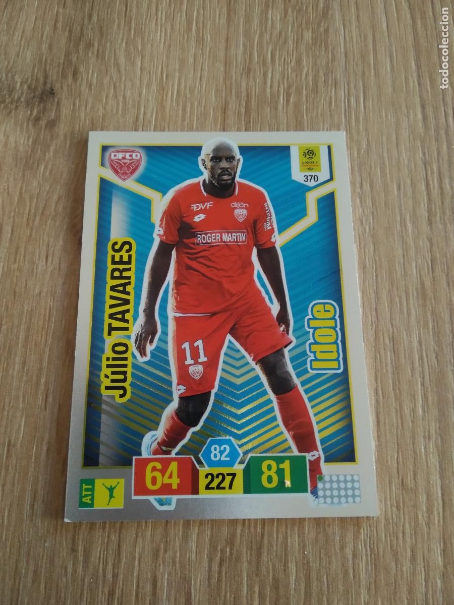 Cromos de Futebol: 370 JULIO TAVARES DIJON CROMO FUTBOL PANINI LIGUE 1 FOOT 19-20 FRANCIA ADRENALYN 2019-2020