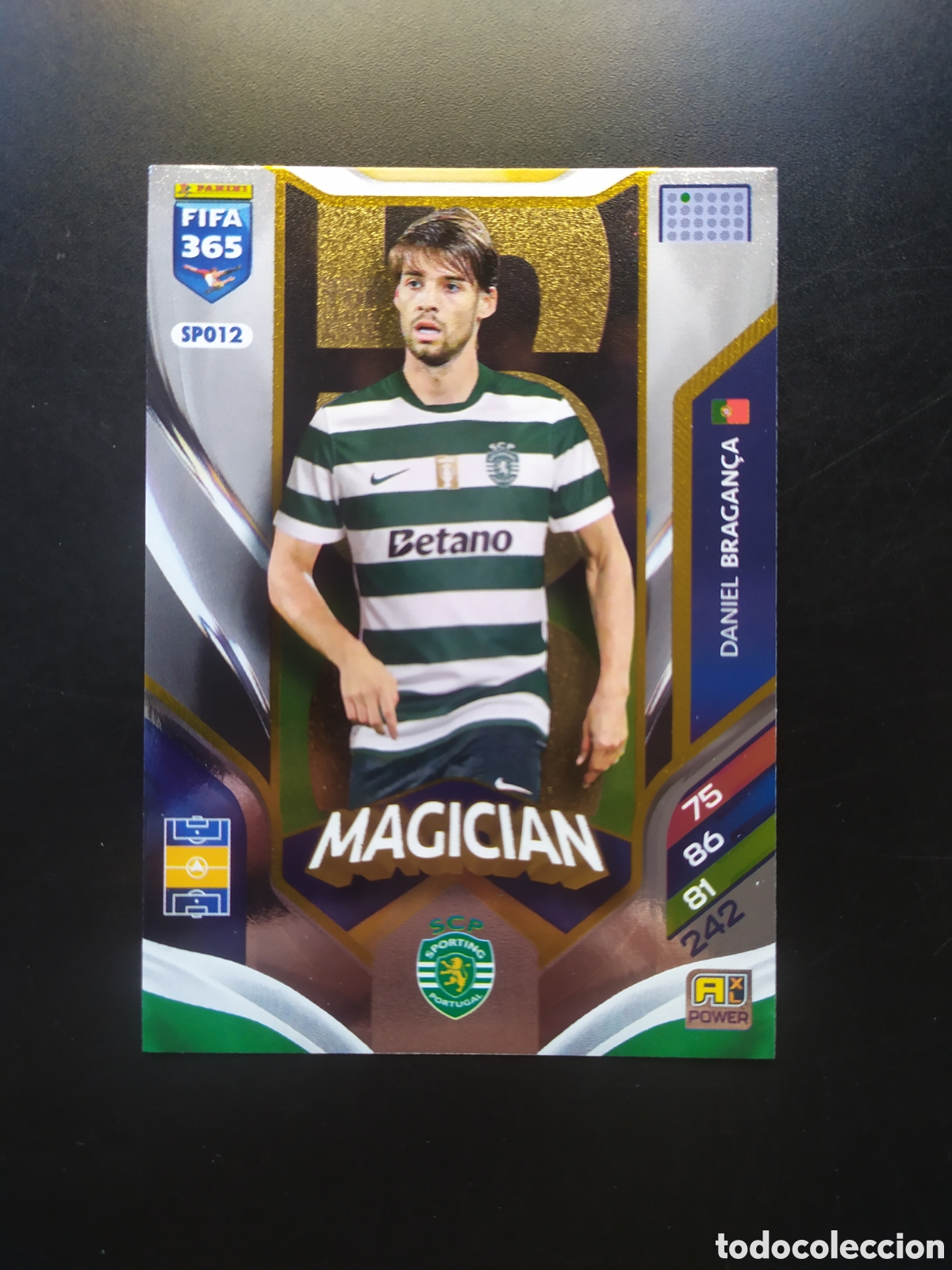 Cartes &agrave; collectionner de Football: FIFA 365 adrenalyn 2025 2026 25 26 panini Braganca magician SPO12 Sporting Lisboa