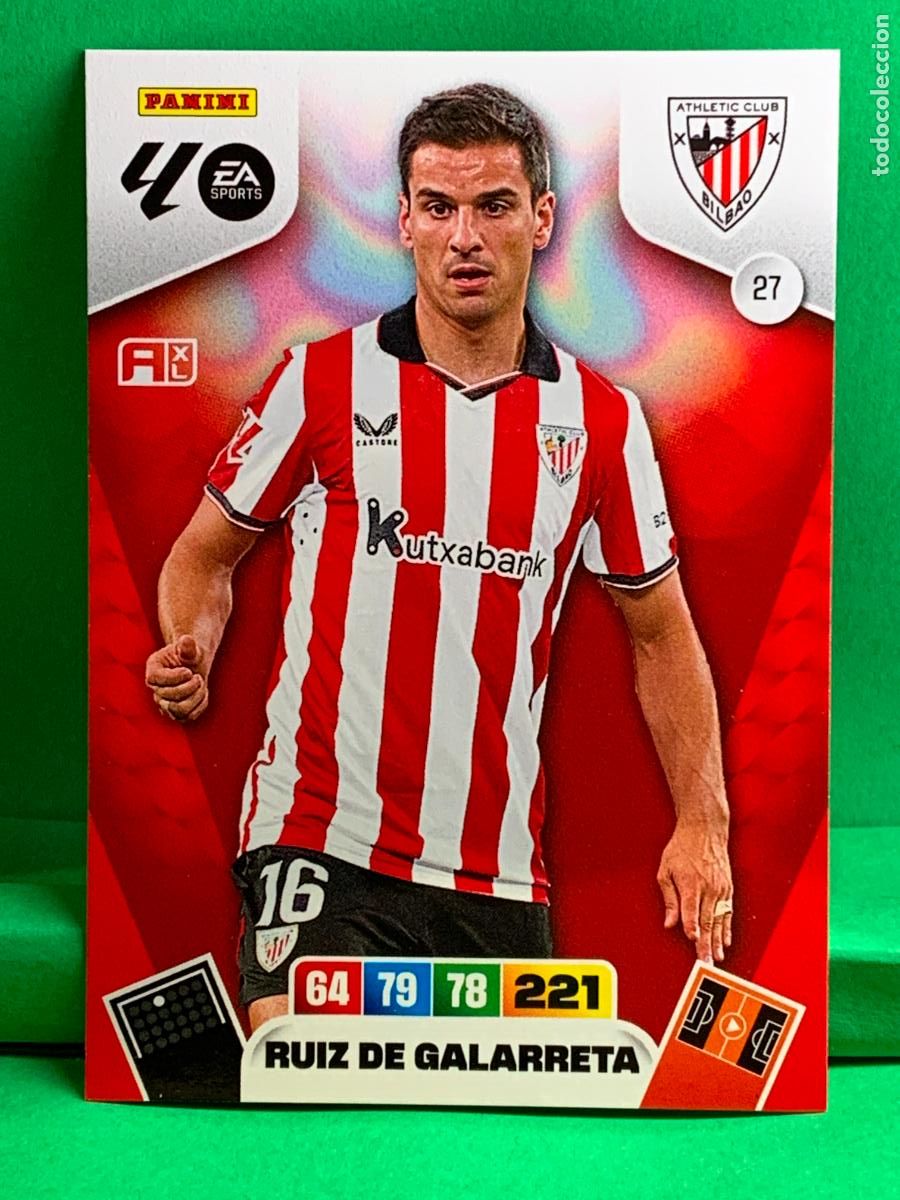 Figurine di Calcio: 27 Ruiz de Galarreta Athletic Club Base card ADRENALYN XL LIGA 2025/2026 25 26 PANINI