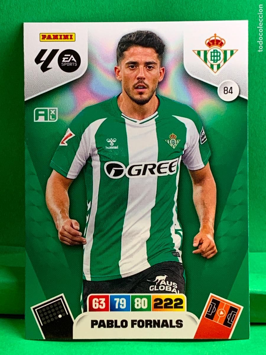 Cromos de F&uacute;tbol: 84 Pablo Fornals Real Betis Base card ADRENALYN XL LIGA 2025/2026 25 26 PANINI