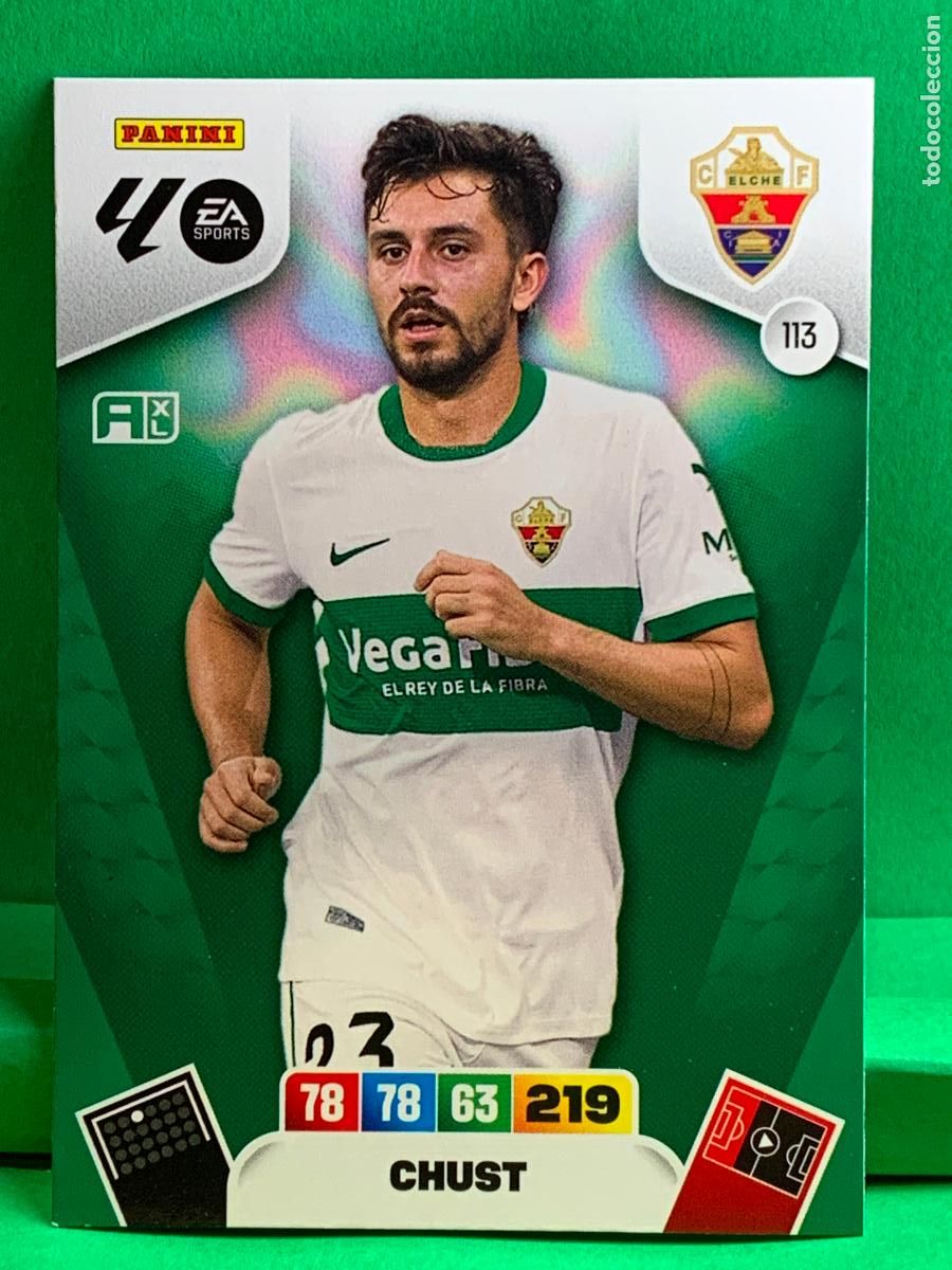 Football Stickers: 113 Chust Elche CF Base card ADRENALYN XL LIGA 2025/2026 25 26 PANINI
