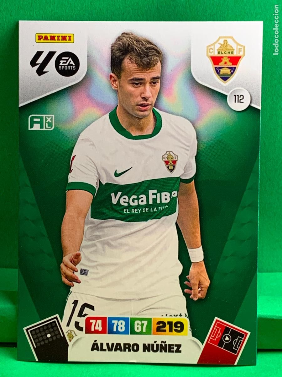 Cromos de F&uacute;tbol: 112 &Aacute;lvaro N&uacute;&ntilde;ez Elche CF Base card ADRENALYN XL LIGA 2025/2026 25 26 PANINI