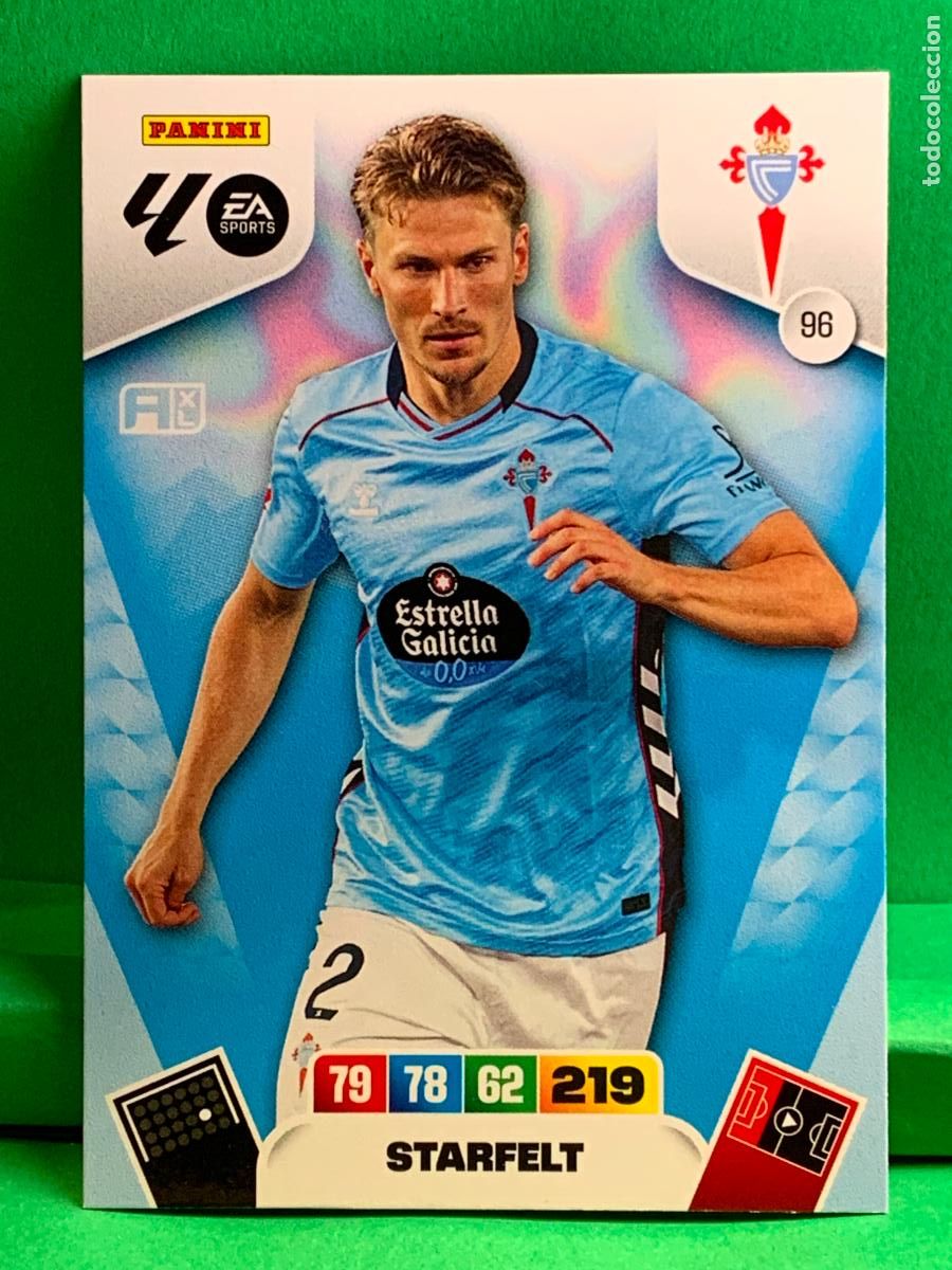Figurine di Calcio: 96 Starfelt RC Celta Base card ADRENALYN XL LIGA 2025/2026 25 26 PANINI
