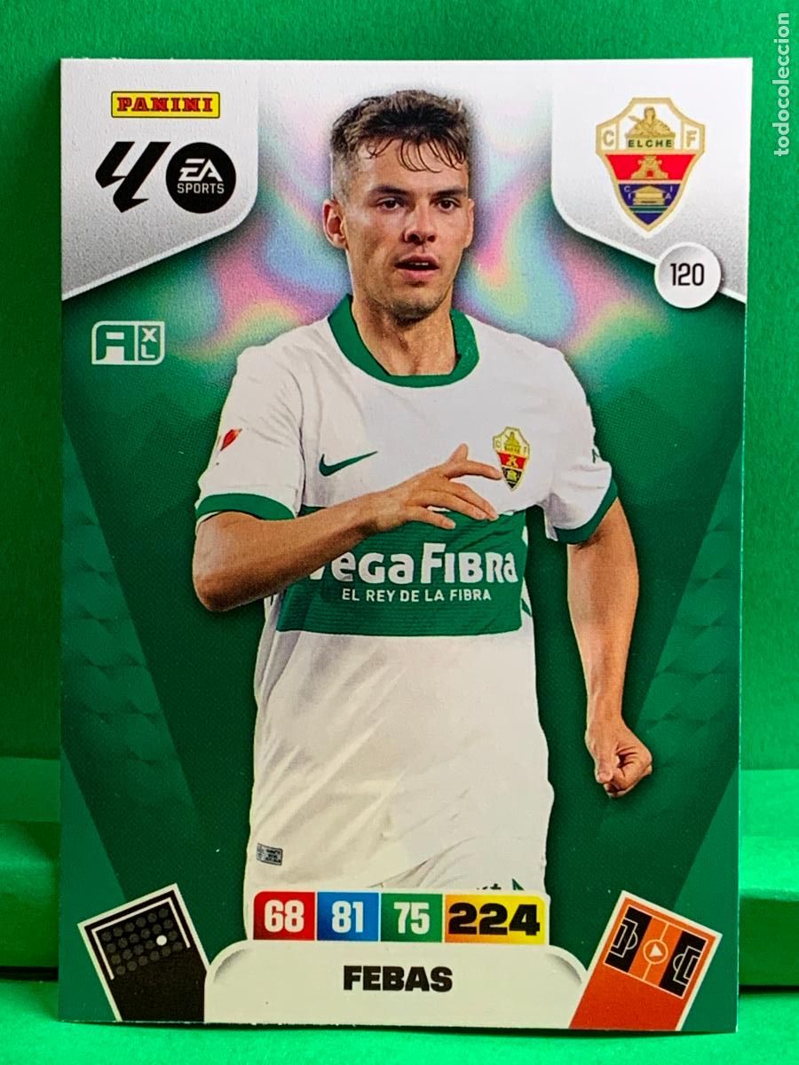 Figurine di Calcio: 120 Febas Elche CF Base card ADRENALYN XL LIGA 2025/2026 25 26 PANINI