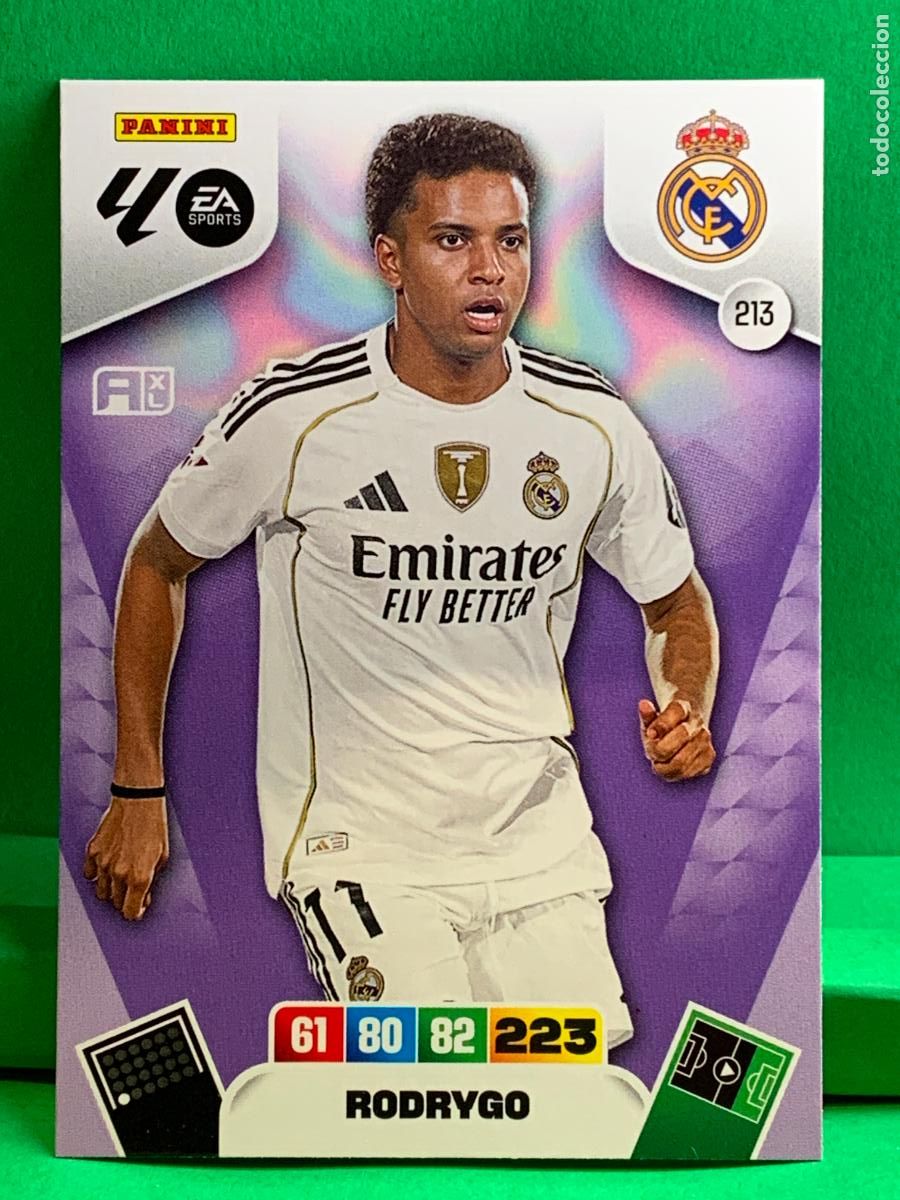 Cromos de f&uacute;tbol: 213 Rodrygo Real Madrid Base card ADRENALYN XL LIGA 2025/2026 25 26 PANINI