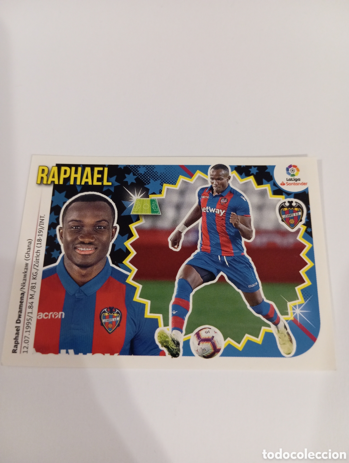 Cromos de F&uacute;tbol: Fichaje 44 Raphael liga este 18-19 panini 2018 2019
