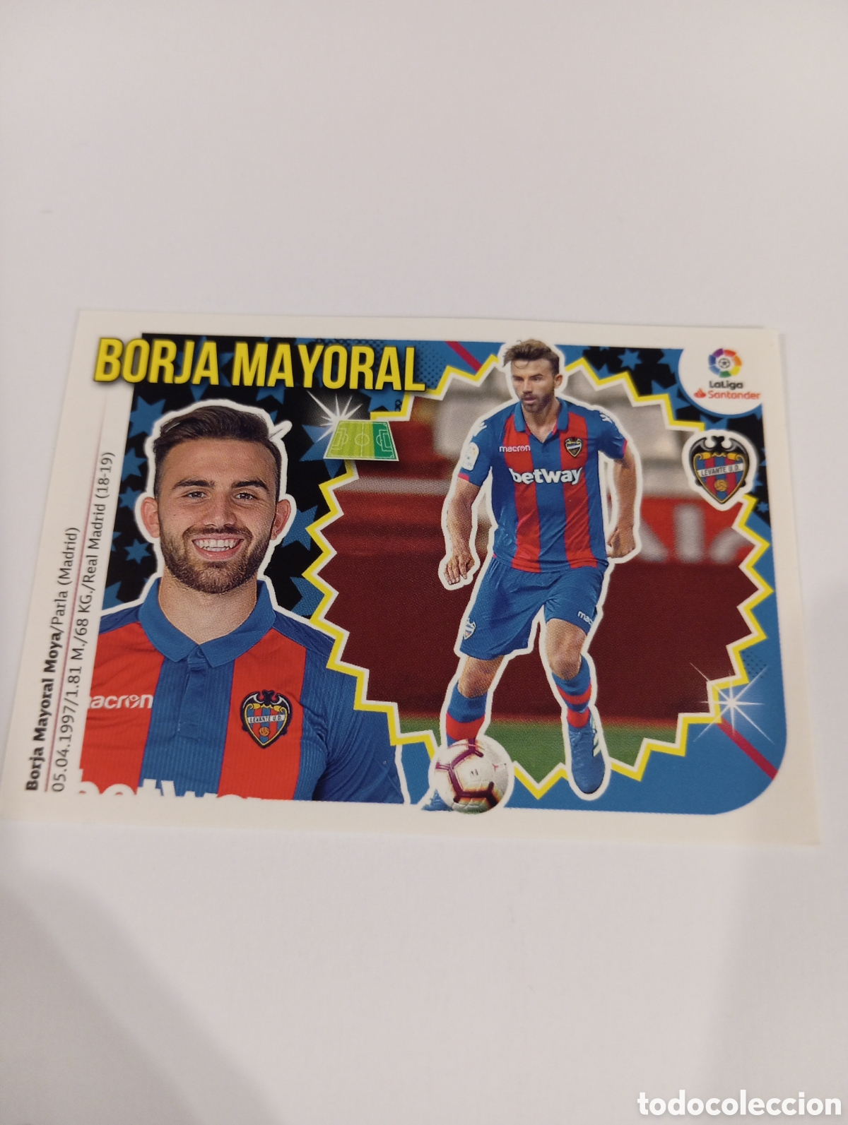 Figurine di Calcio: Fichaje 62 Borja Mayoral liga este 18-19 panini 2018 2019