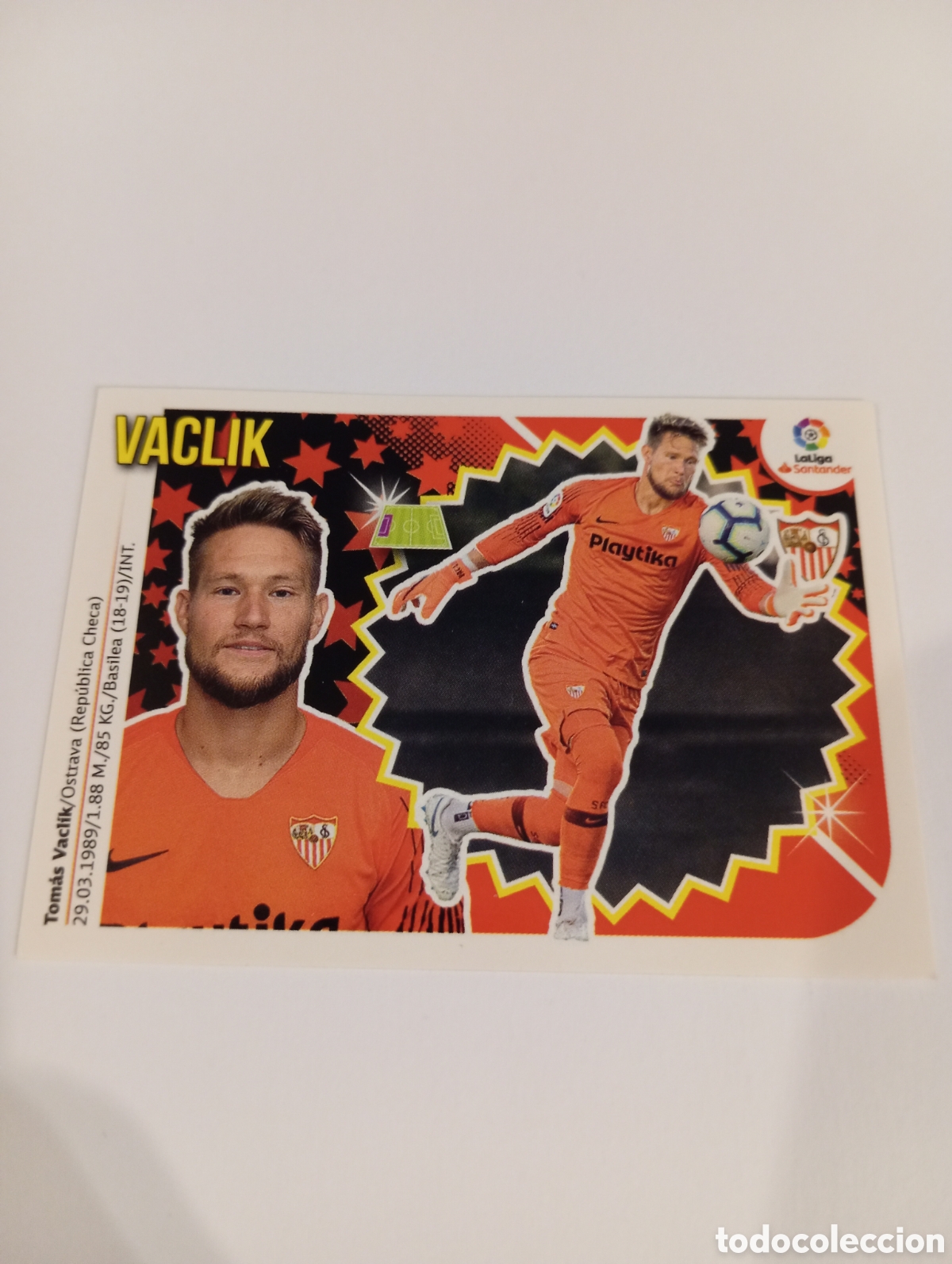 Cartes &agrave; collectionner de Football: Vaclik Corregido 2 BIS Sevilla liga este 18-19 panini 2018 2019