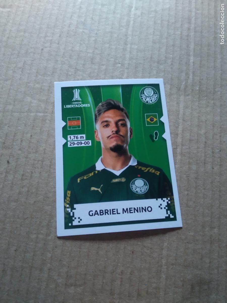 Figurine di Calcio: 58 GABRIEL MENINO PALMEIRAS CROMO FUTBOL PANINI CONMEBOL COPA LIBERTADORES 2024