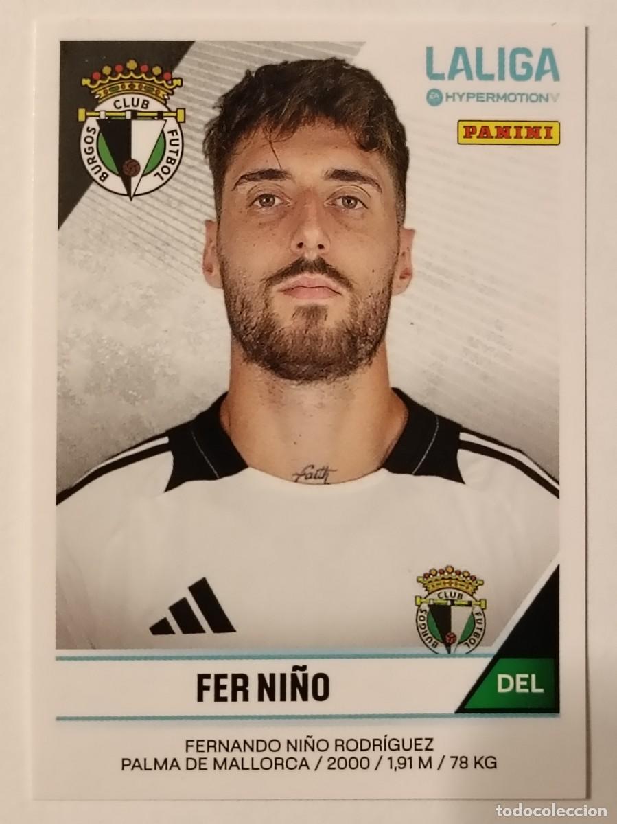 Figurine di Calcio: #58 FER NI&Ntilde;O BURGOS C.F. LIGA HYPERMOTION 24/25 PANINI