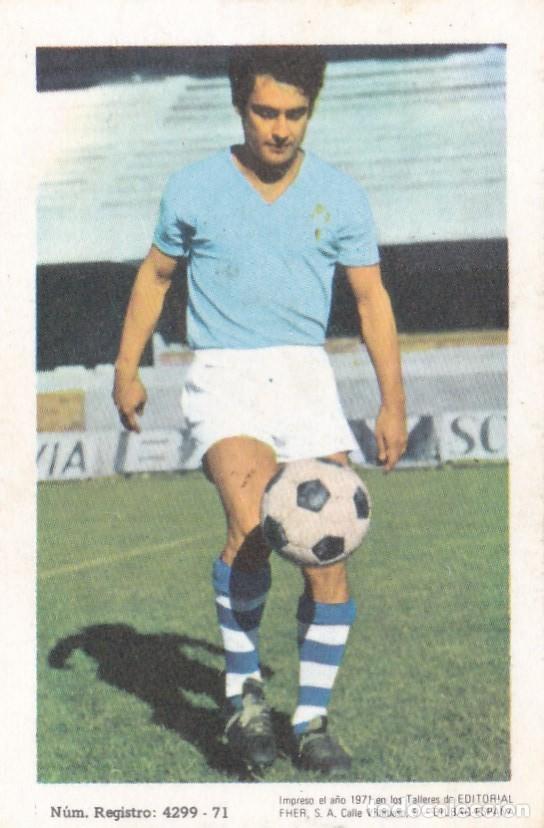Fu&szlig;ball-Sticker: LEZCANO, R.C. CELTA, 1971/1972, ED FHER, SIN PEGAR (CROMO DE CARTON)