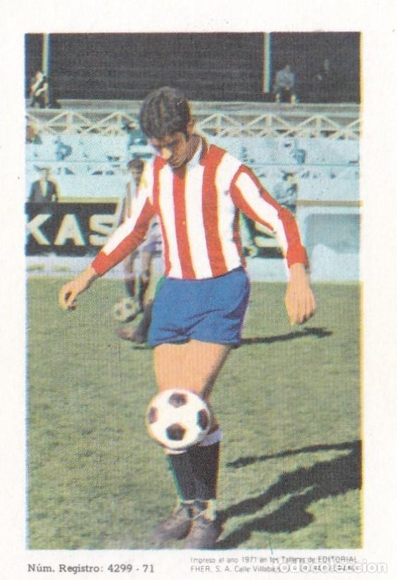 Fu&szlig;ball-Sticker: HERNANDEZ, R. GIJON, 1971/1972, ED FHER, SIN PEGAR (CROMO DE CARTON)