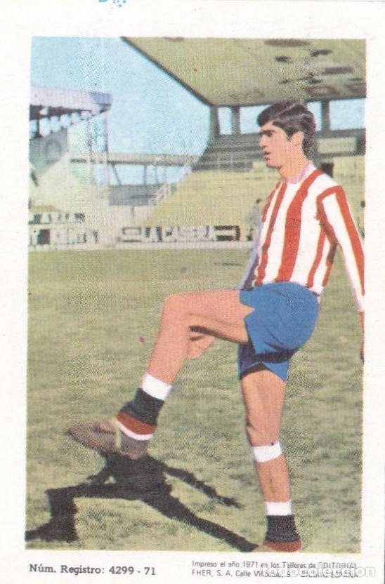 Figurine di Calcio: FABIAN, R. GIJON, 1971/1972, ED FHER, SIN PEGAR (CROMO DE CARTON)