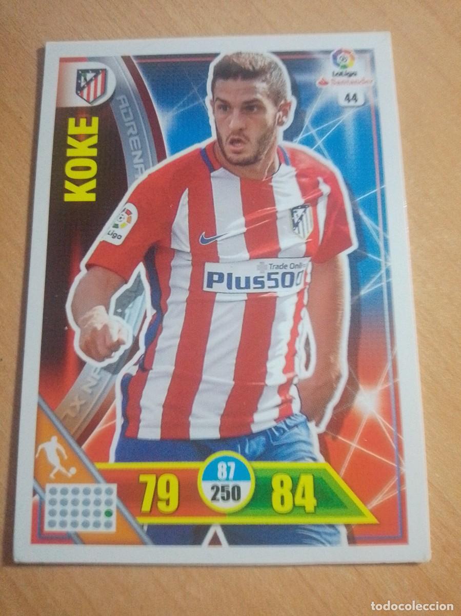 Cartes &agrave; collectionner de Football: 44 KOKE DEL ATL&Eacute;TICO DE MADRID 16 17 ADRENALYN XL 2016 2017 PANINI