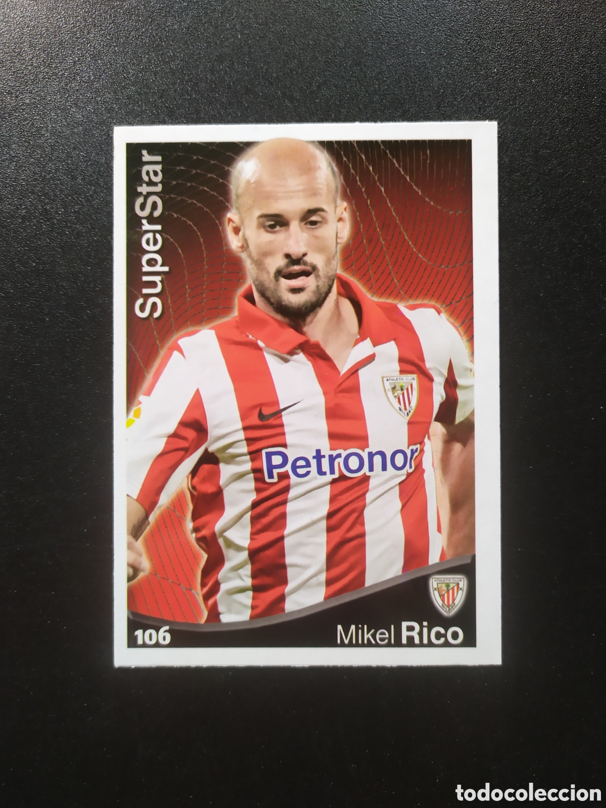 Cromos de f&uacute;tbol: Mundicromo fichas Liga 2014 2015 14 15 Mikel Rico superstar n&deg; 106 Athletic Bilbao