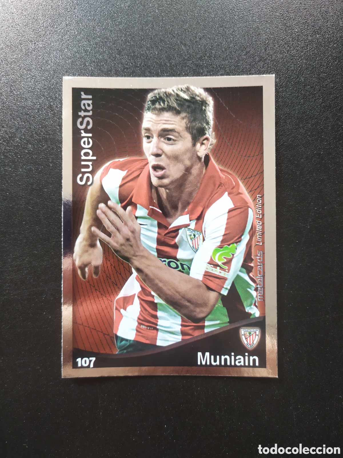 Cromos de f&uacute;tbol: Mundicromo fichas Liga 2014 2015 14 15 Muniain superstar metalcards limited edition 107 Bilbao