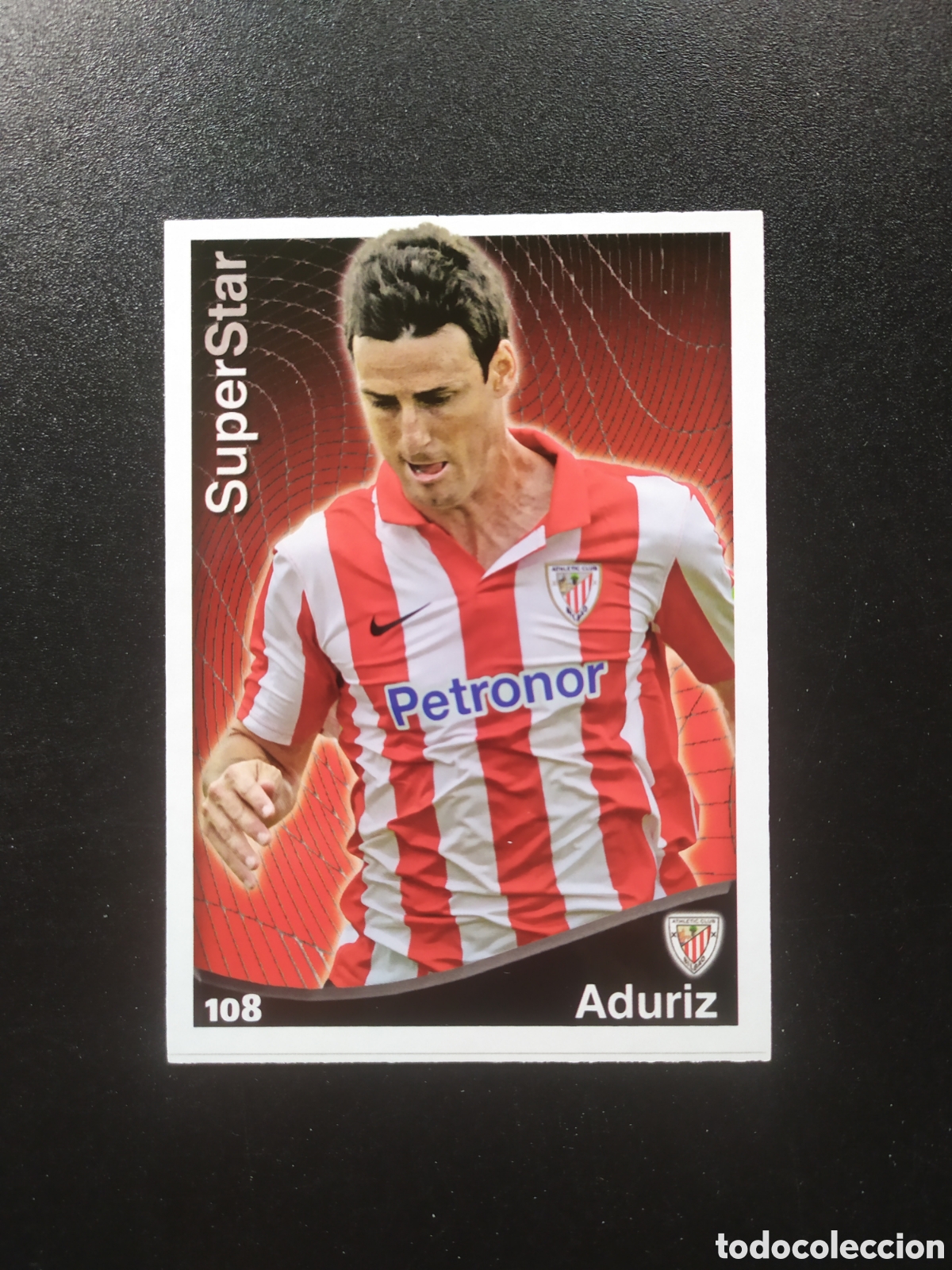 Figurine di Calcio: Mundicromo fichas Liga 2014 2015 14 15 Aduriz superstar n&deg; 108 Athletic Bilbao
