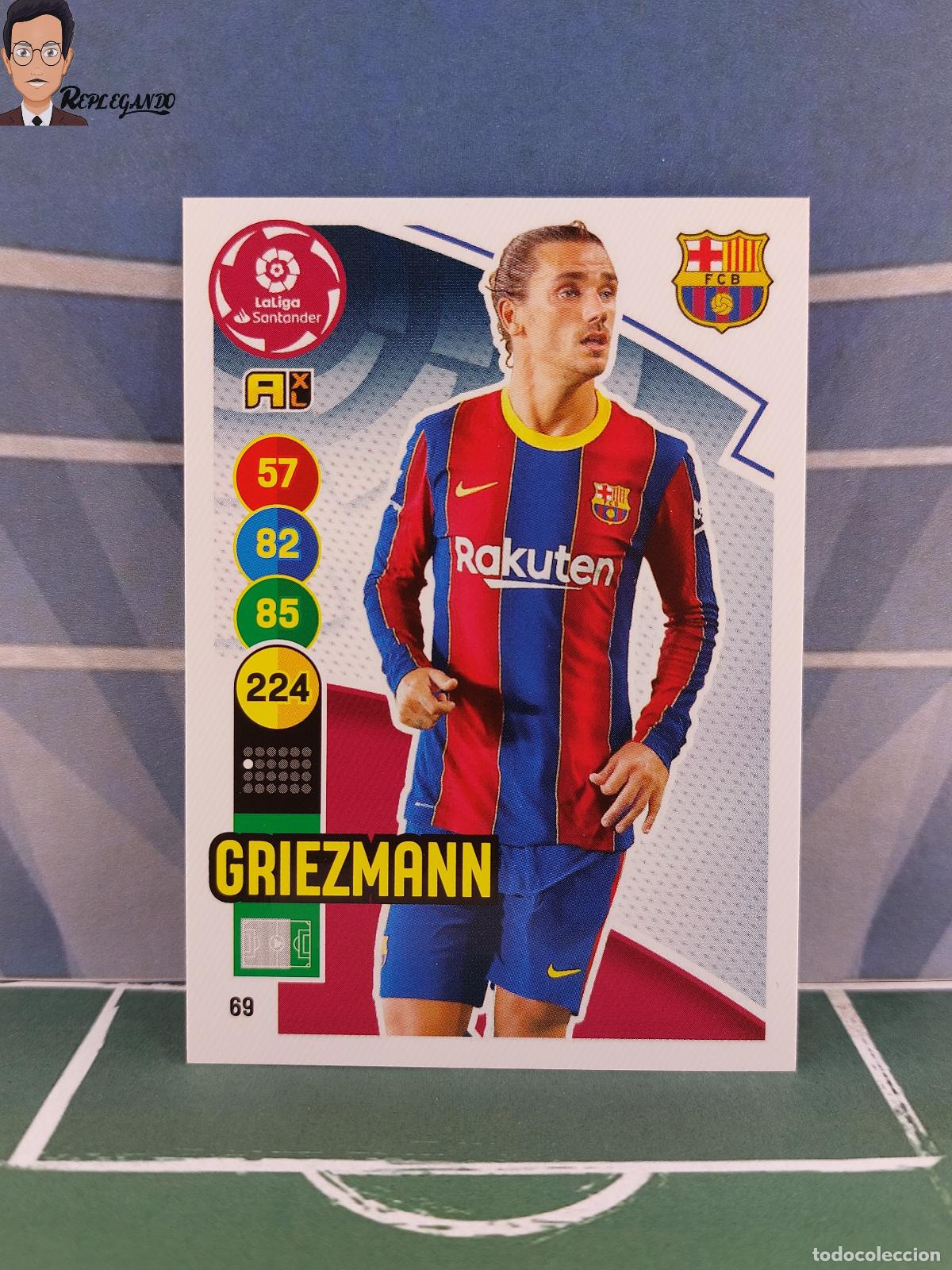 Cromos de F&uacute;tbol: GRIEZMANN N&ordm; 69 (F.C. BARCELONA) ADRENALYN XL 2020 2021 PANINI 20 21 CARD LIGA TARJETA FICHA CROMO