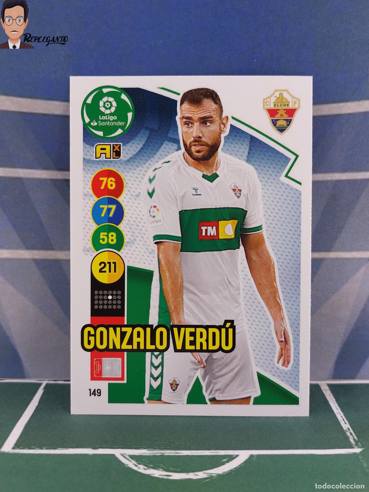 Figurine di Calcio: GONZALO VERD&Uacute; N&ordm; 149 (ELCHE CF) ADRENALYN XL 2020 2021 PANINI 20 21 CARD LIGA TARJETA FICHA CROMO