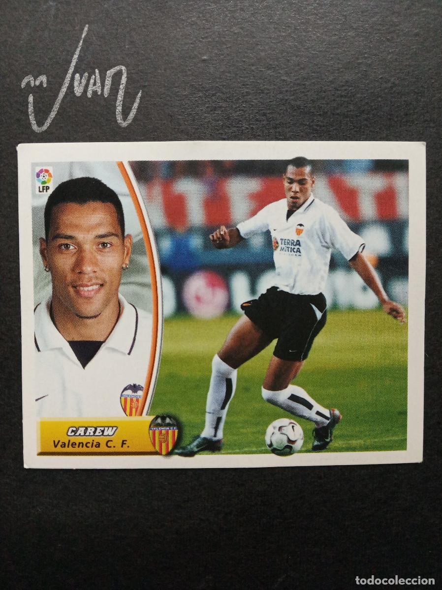 Fu&szlig;ball-Sticker: BAJA CAREW VALENCIA CF NORUEGA ⚽ COLECCIONES ESTE &reg; 2003 2004 LIGA FUTBOL 03 04 SIN PEGAR NUNCA