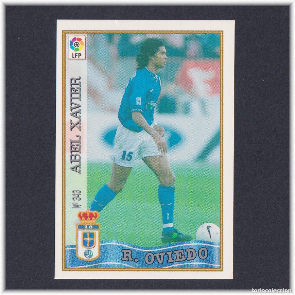 Fu&szlig;ball-Sticker: MUNDICROMO 1997 1998 97 98 FICHA LIGA ABEL XAVIER N&ordm; 343 REAL OVIEDO COLECCI&Oacute;N ALBUM F&Uacute;TBOL