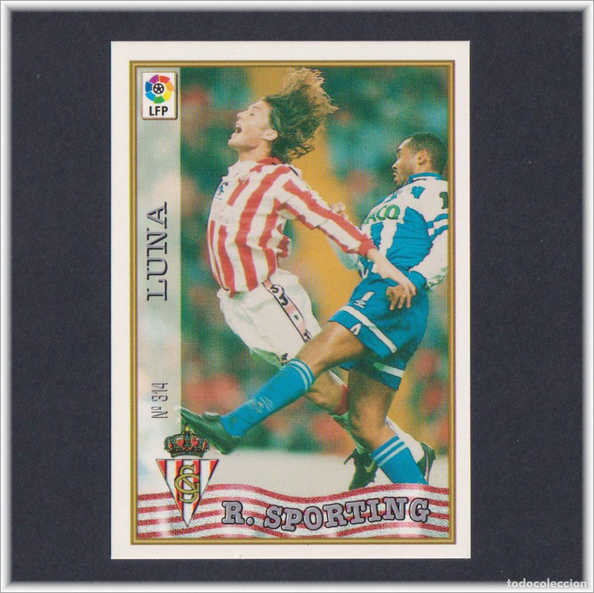 Cromos de F&uacute;tbol: MUNDICROMO 1997 1998 97 98 FICHA LIGA LUNA N&ordm; 314 SPORTING GIJON COLECCI&Oacute;N ALBUM F&Uacute;TBOL
