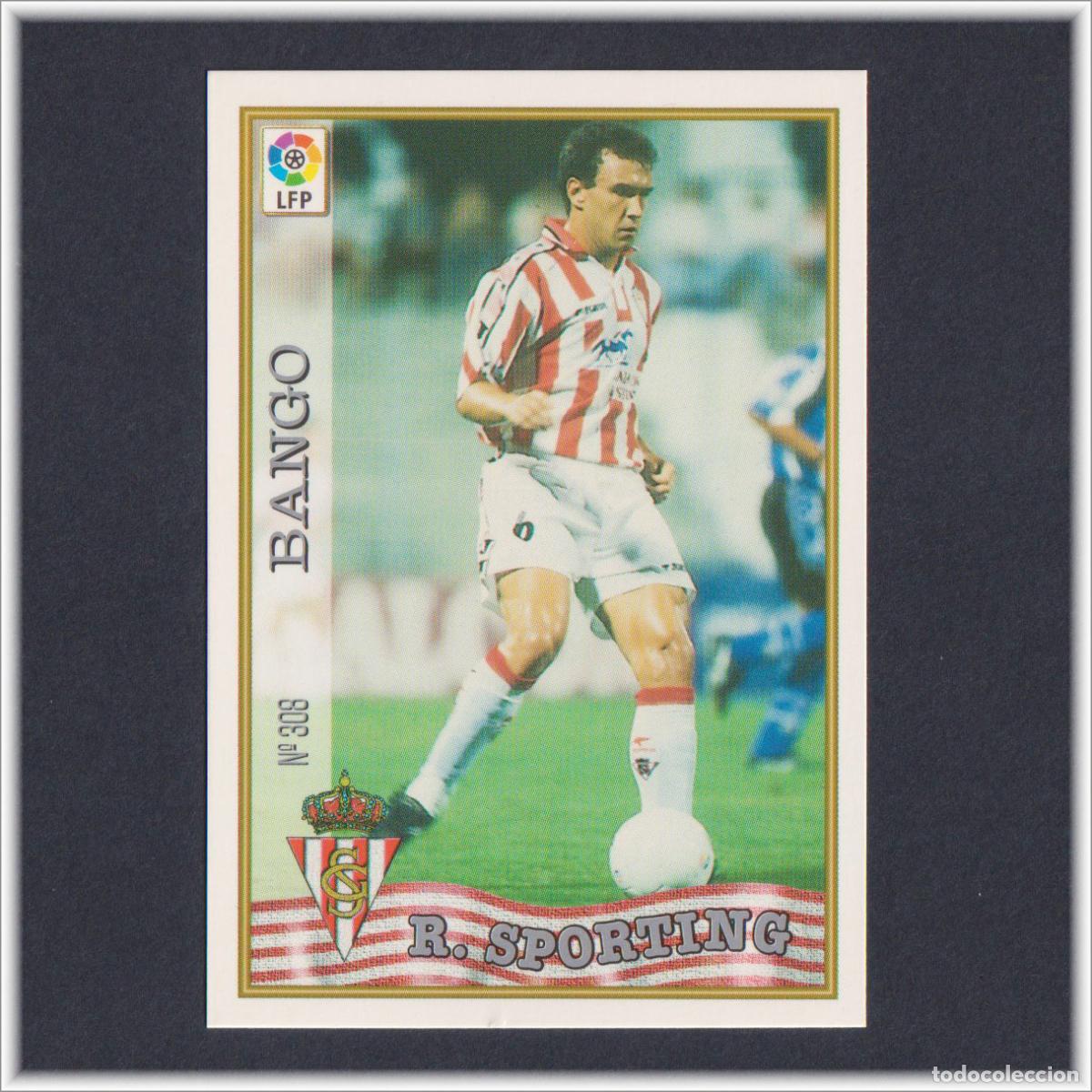 Cromos de F&uacute;tbol: MUNDICROMO 1997 1998 97 98 FICHA LIGA BANGO N&ordm; 308 SPORTING GIJON COLECCI&Oacute;N ALBUM F&Uacute;TBOL