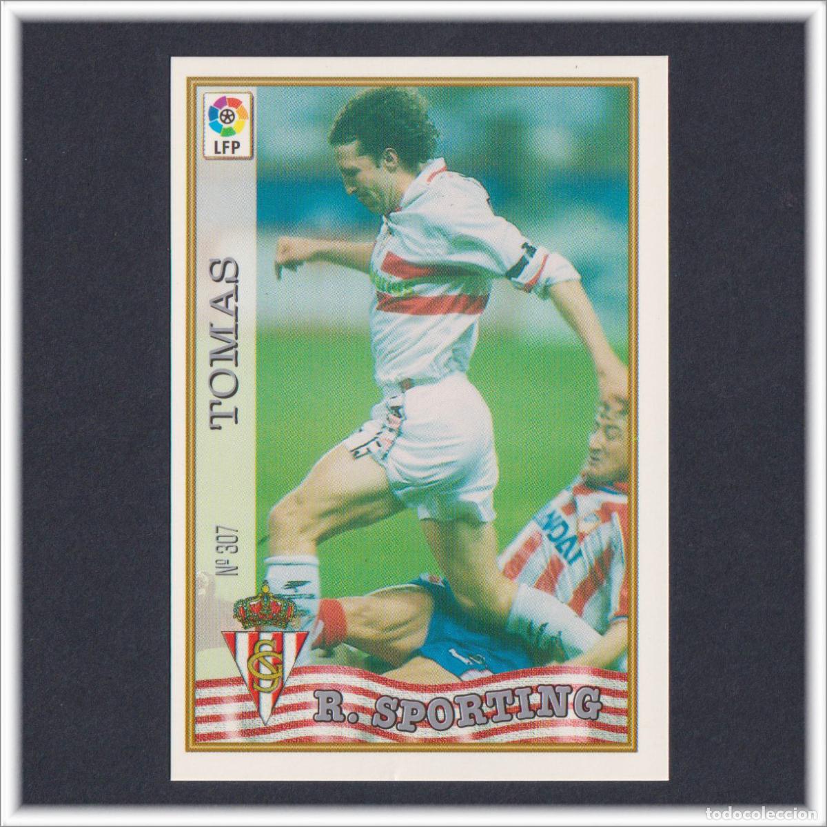Cromos de F&uacute;tbol: MUNDICROMO 1997 1998 97 98 FICHA LIGA TOMAS N&ordm; 307 SPORTING GIJON COLECCI&Oacute;N ALBUM F&Uacute;TBOL
