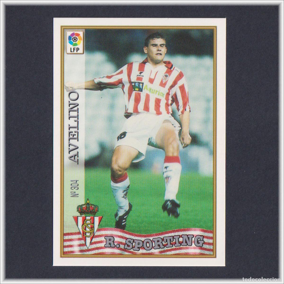 Cromos de F&uacute;tbol: MUNDICROMO 1997 1998 97 98 FICHA LIGA AVELINO N&ordm; 304 SPORTING GIJON COLECCI&Oacute;N ALBUM F&Uacute;TBOL
