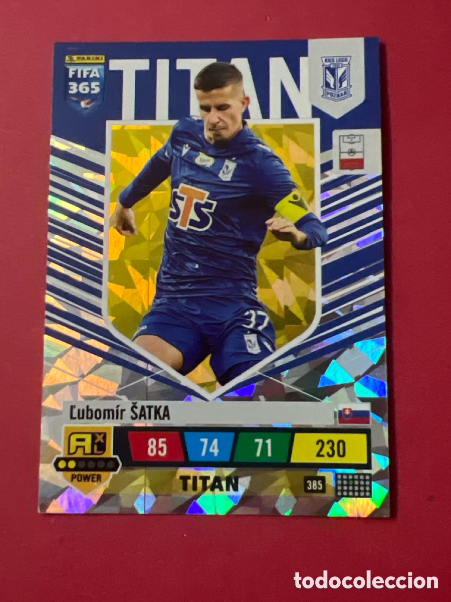 Football Stickers: C645. 385 Satka, Lech Poznan, Tit&aacute;n, Panini Adrenalyn XL FIFA 365 2023